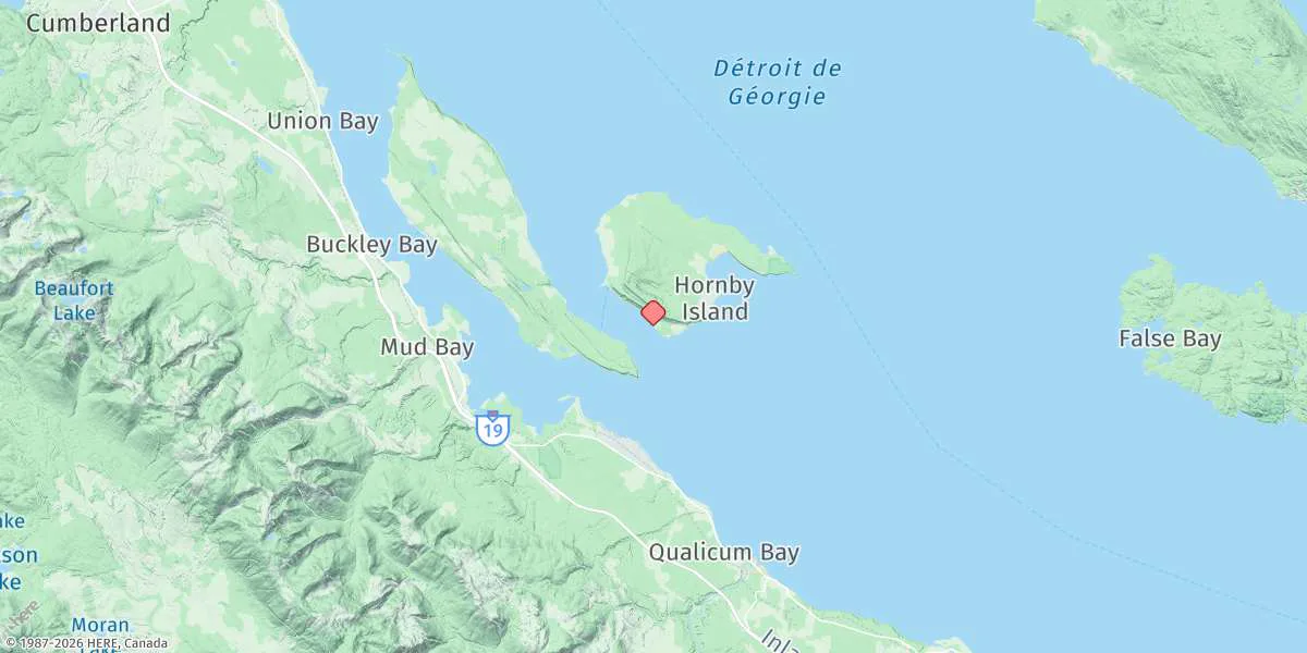 Map preview for Denman Island