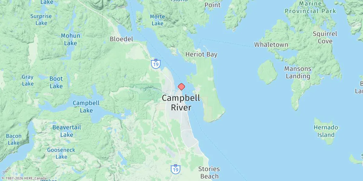 Map preview for Campbell River
