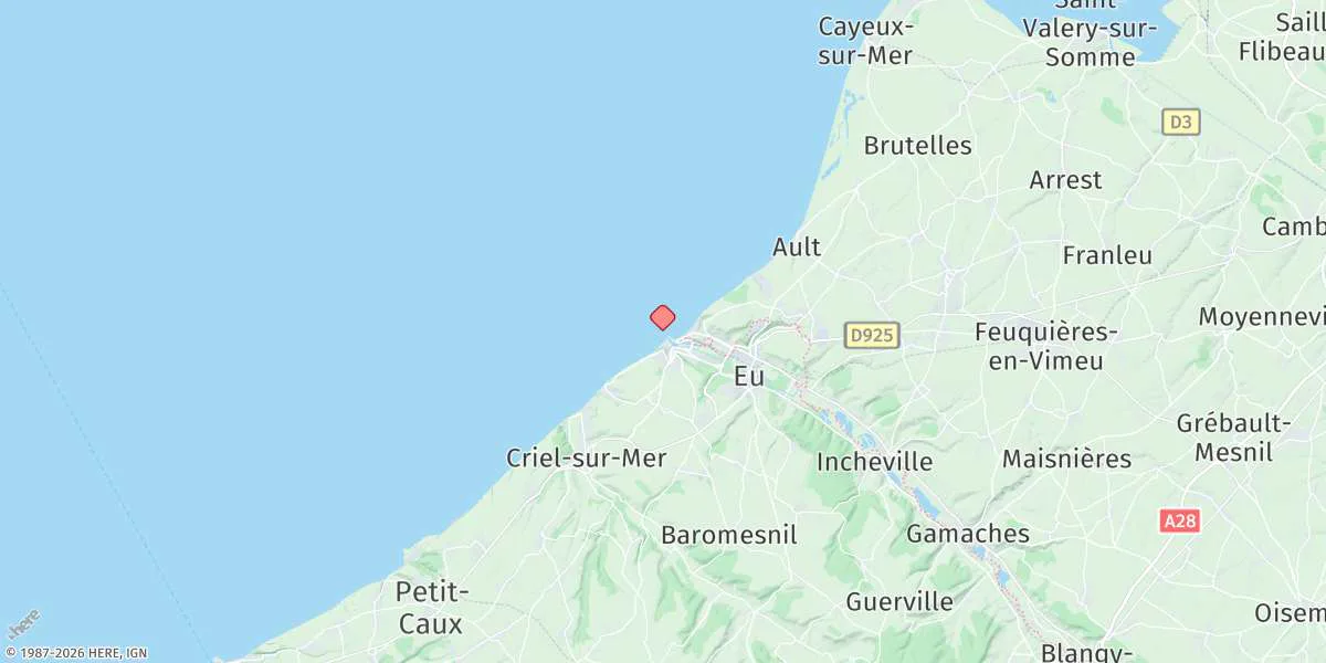 Map preview for Le Treport