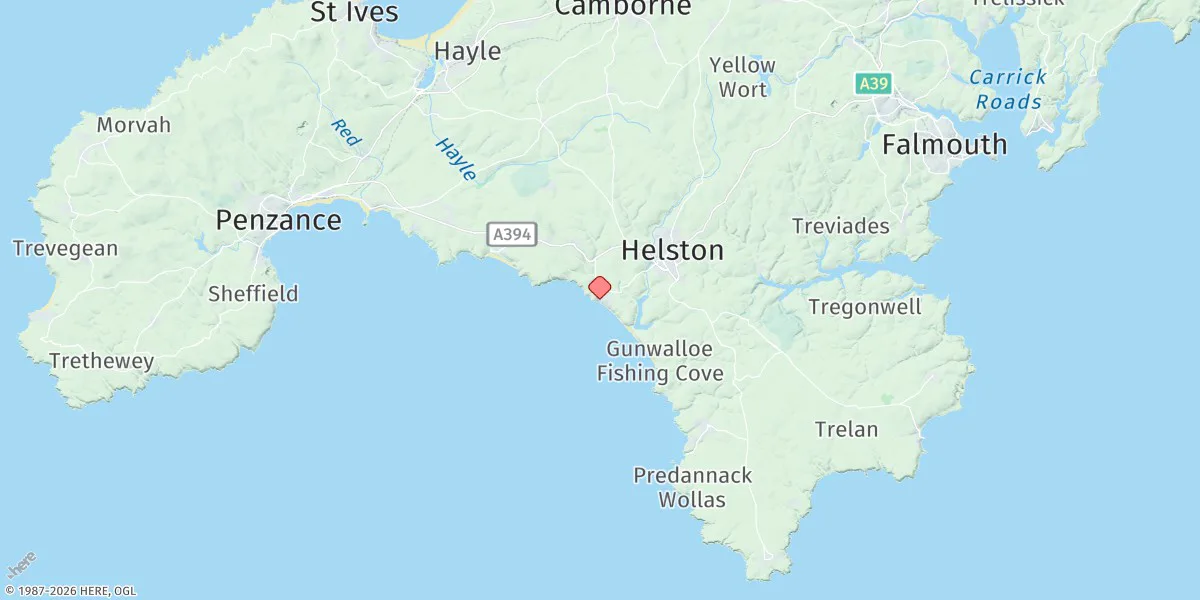 Map preview for Porthleven