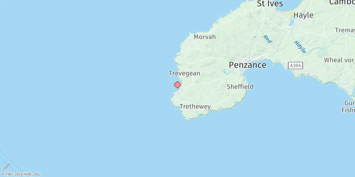 Map preview for Sennen Cove
