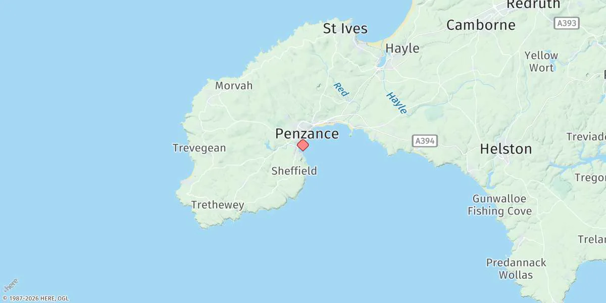 Map preview for Newlyn