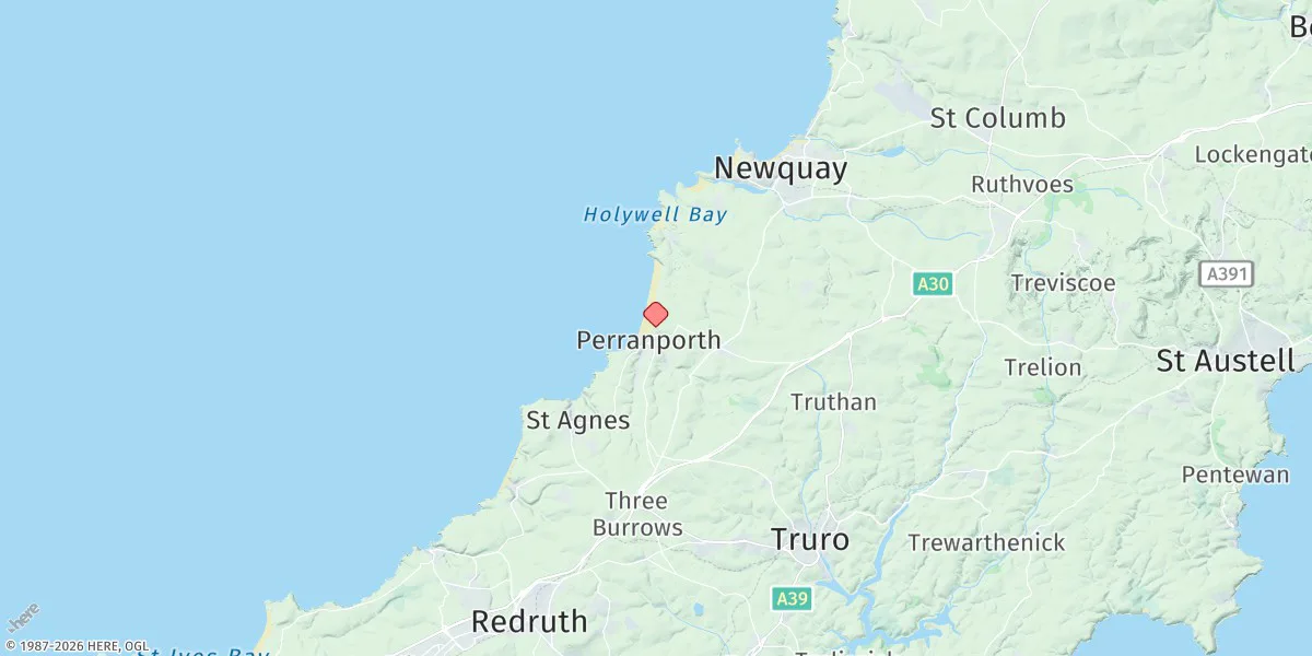 Map preview for Perranporth