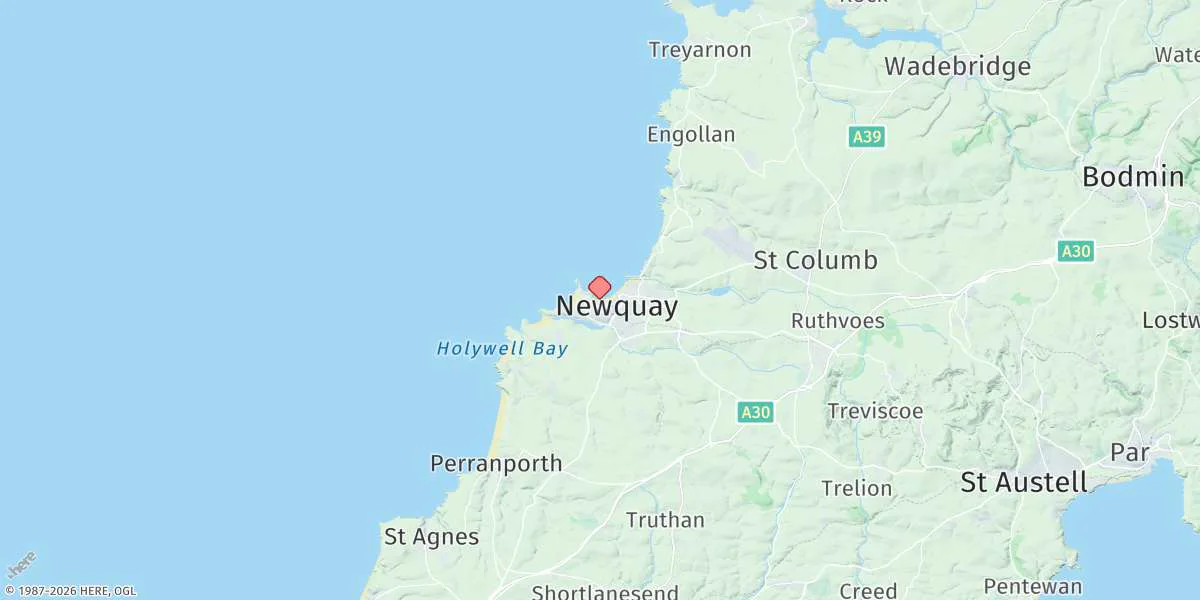 Map preview for Newquay