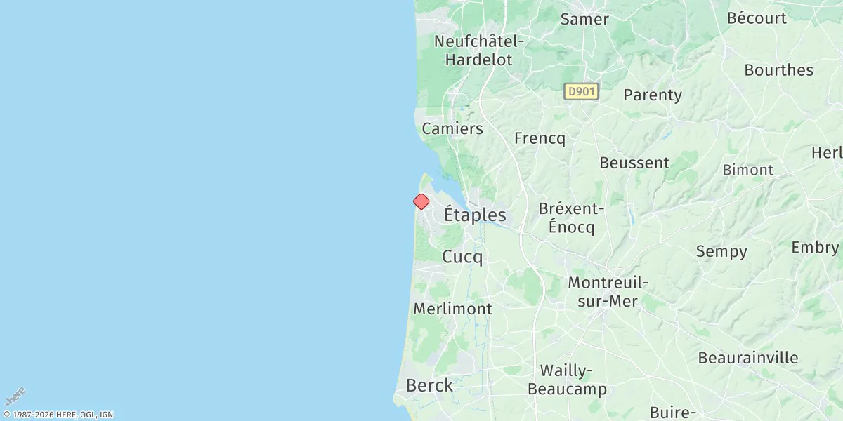 Map preview for Le Touquet (Etaples)