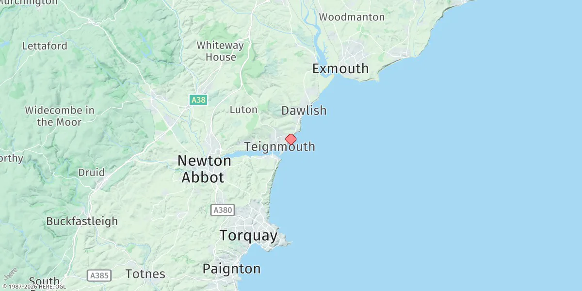 Map preview for Teignmouth (Approaches)