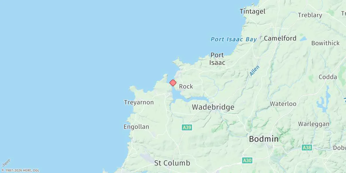 Map preview for Padstow