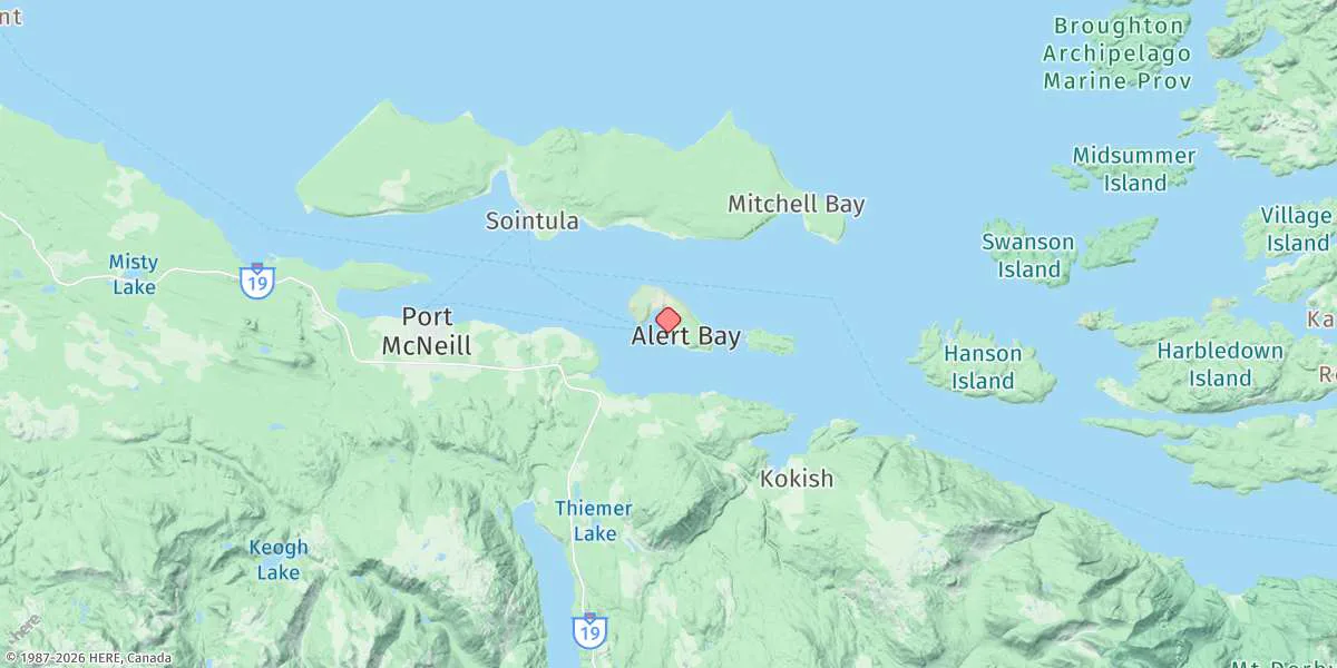 Map preview for Alert Bay