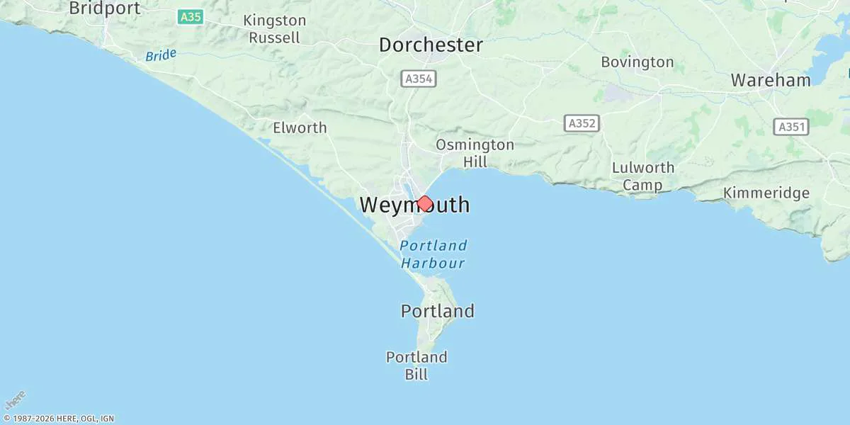 Map preview for Weymouth