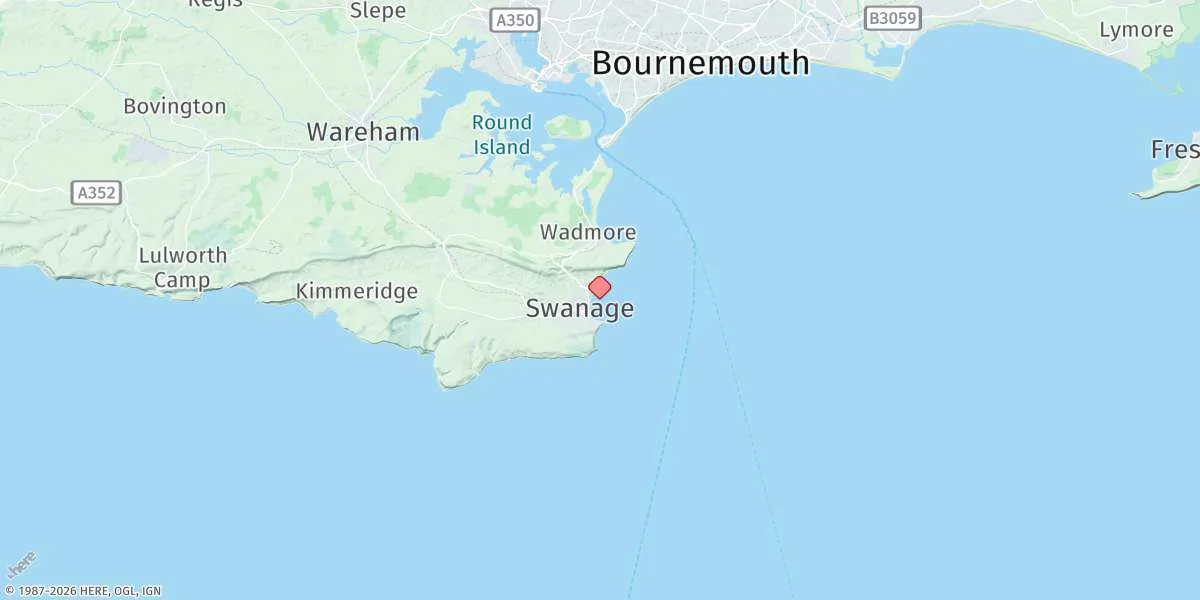Map preview for Swanage