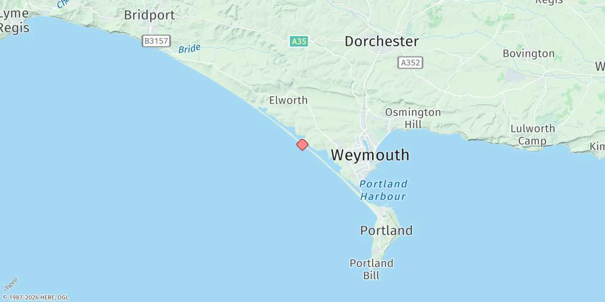 Map preview for Chesil Beach