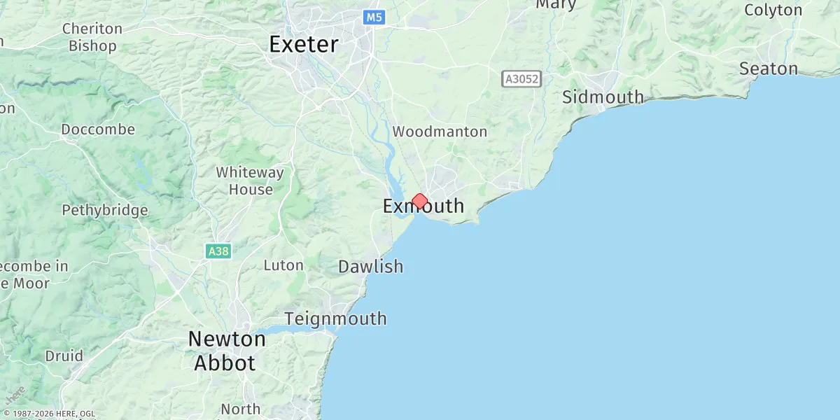 Map preview for Exmouth Dock