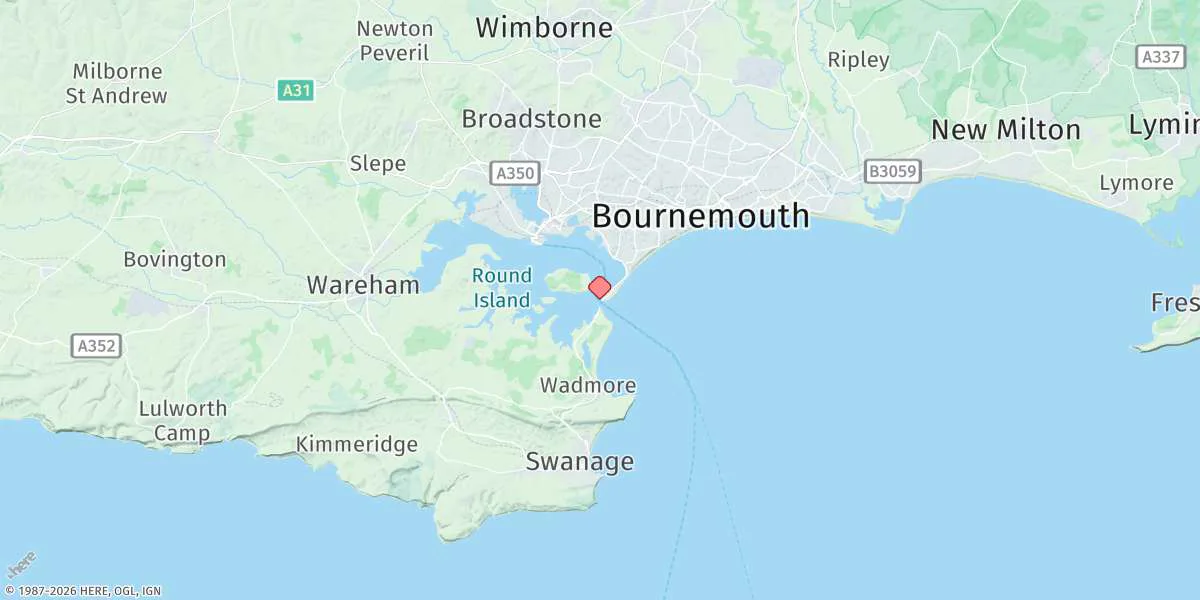 Map preview for Poole (Entrance)