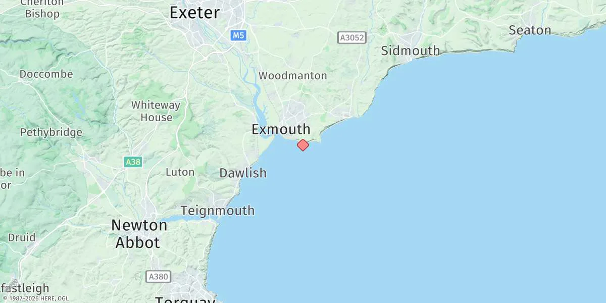 Map preview for Exmouth (Approaches)