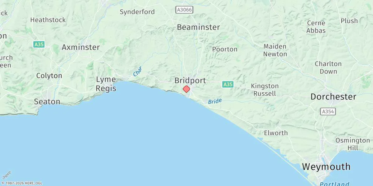 Map preview for Bridport (West Bay)