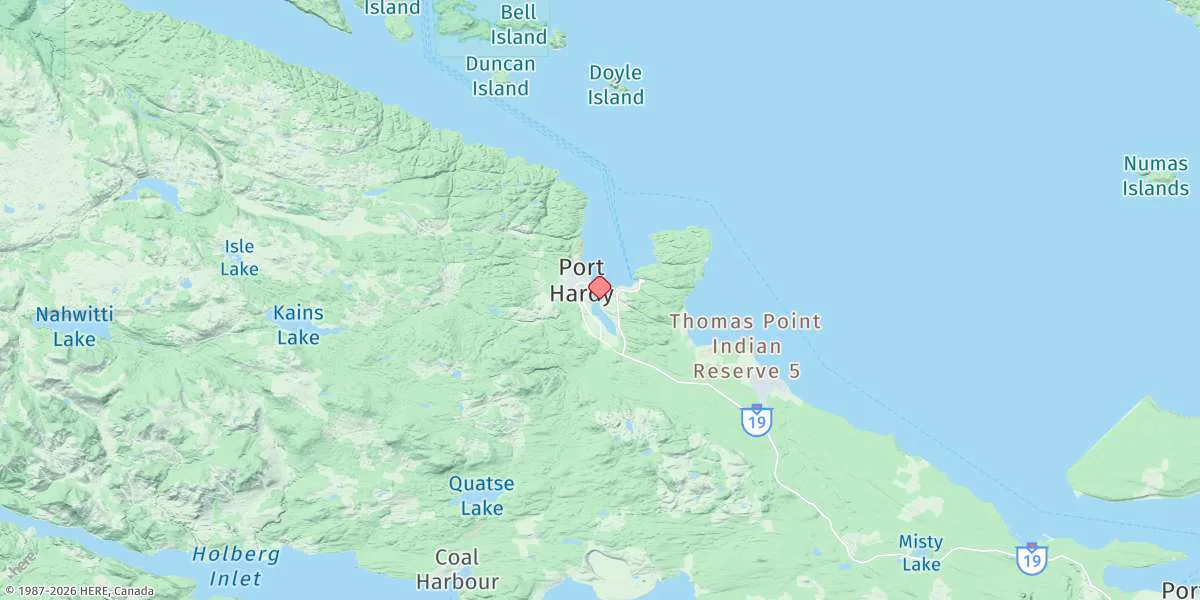 Map preview for Port Hardy