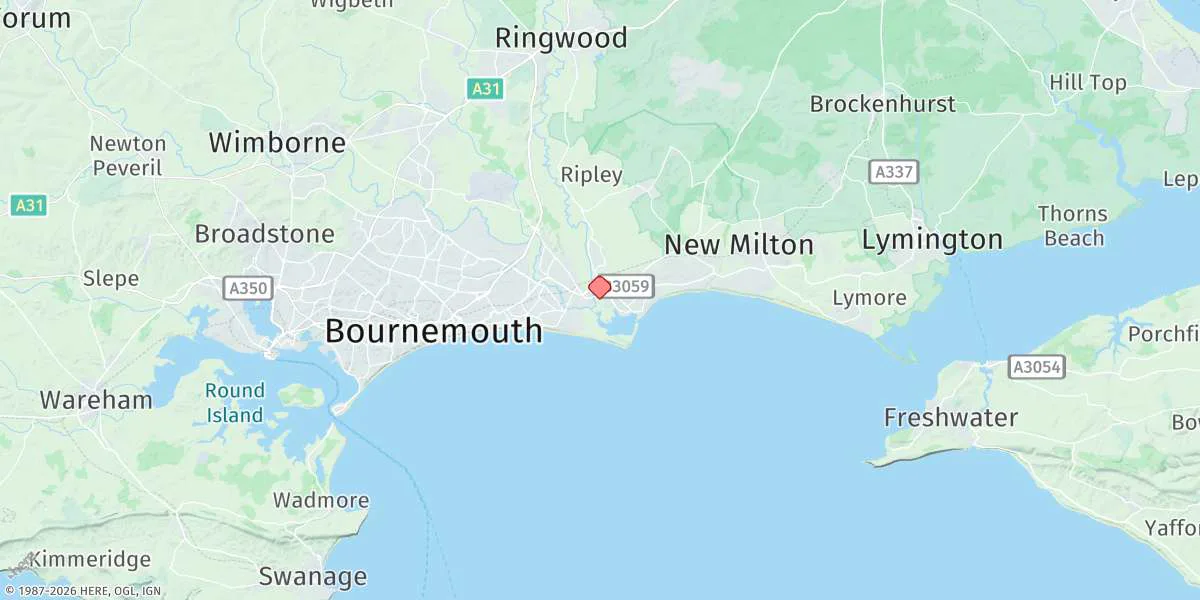 Map preview for Christchurch (Quay)
