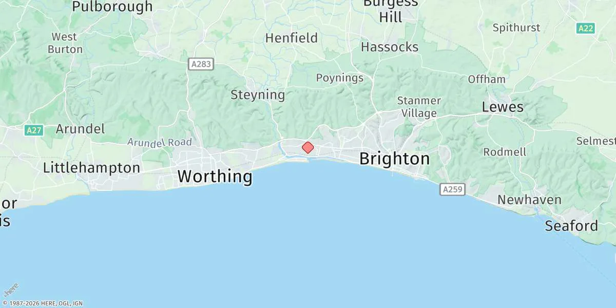Map preview for Shoreham