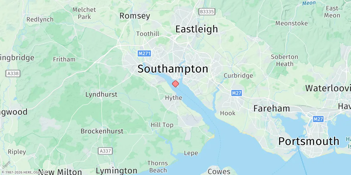 Map preview for Southampton