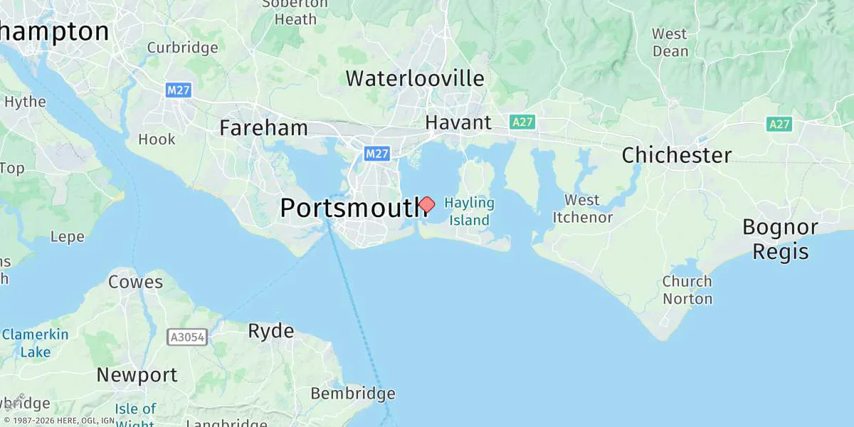 Map preview for Langstone Harbour