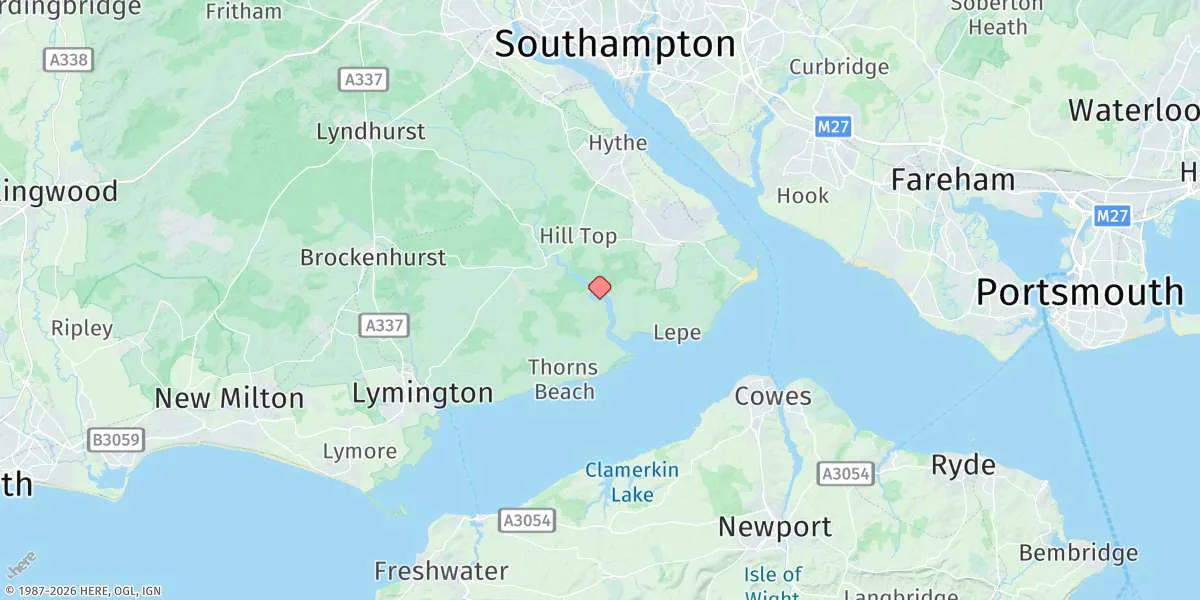 Map preview for Bucklers Hard