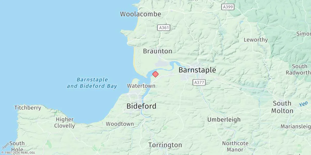 Map preview for Yelland Marsh