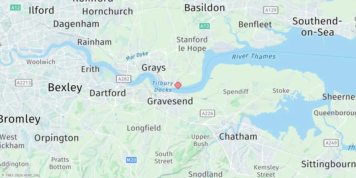 Map preview for Gravesend