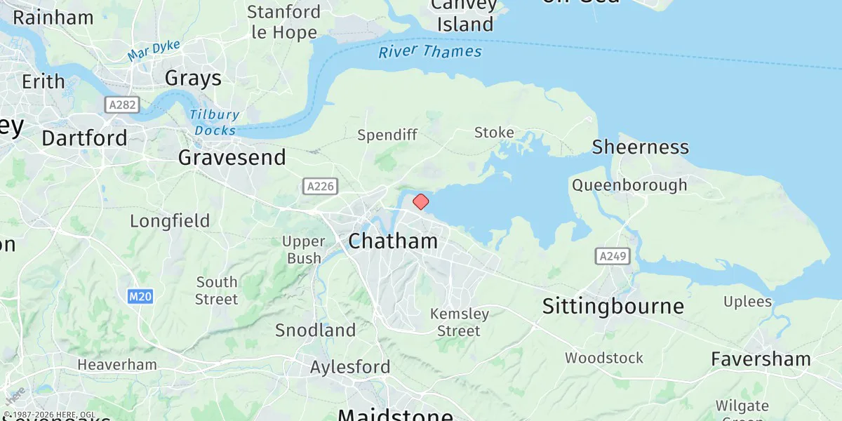 Map preview for Chatham (Lock Approaches)