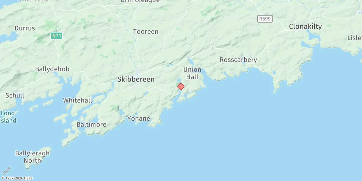 Map preview for Castletownshend