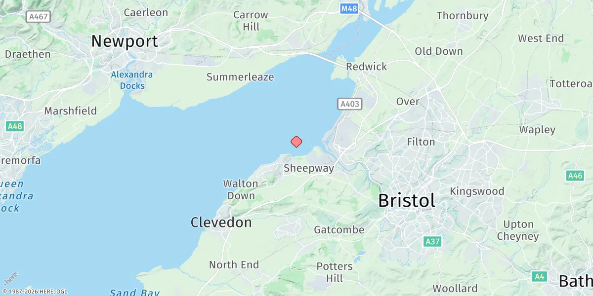 Map preview for Portishead