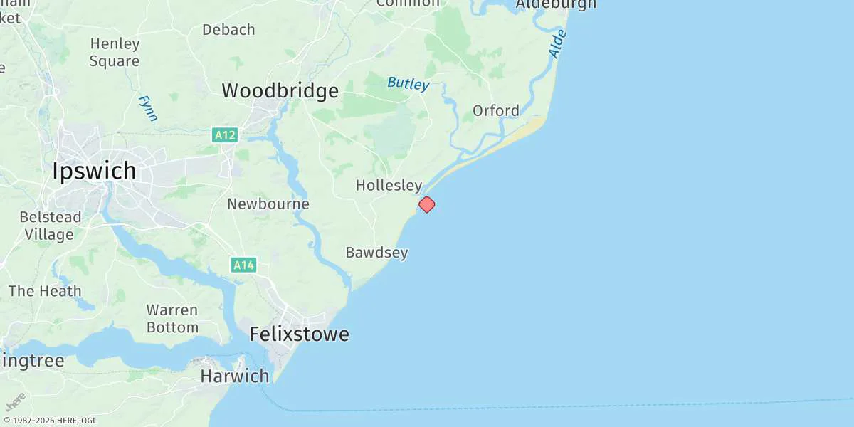 Map preview for Orford Haven Bar