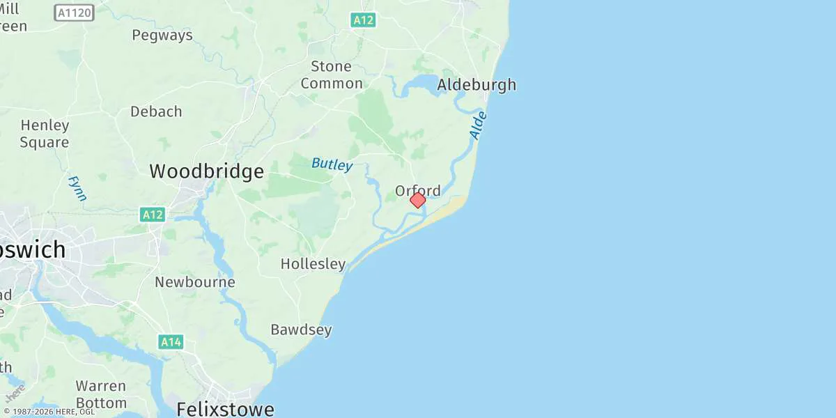 Map preview for Orford Quay