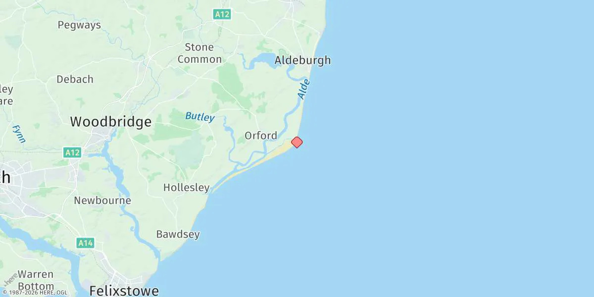 Map preview for Orford Ness