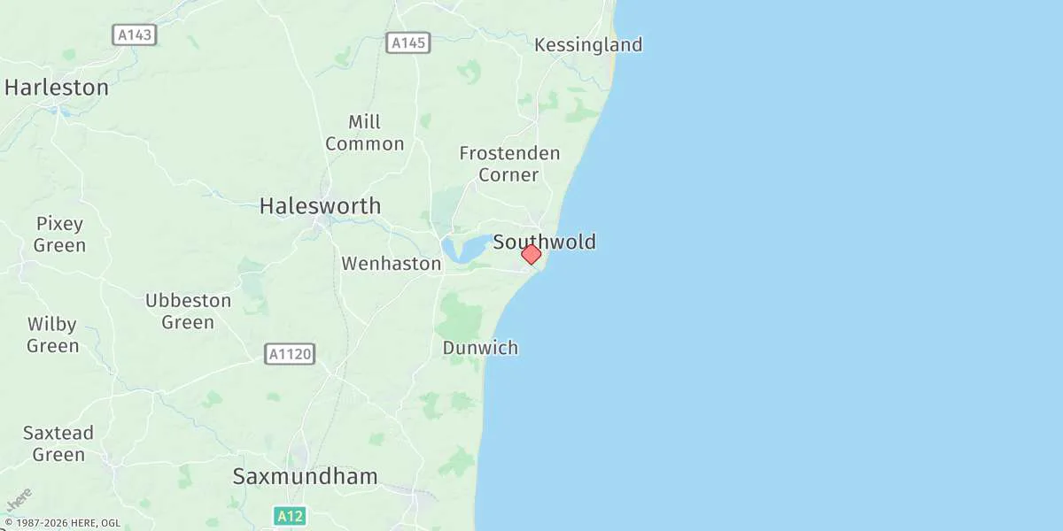 Map preview for Southwold