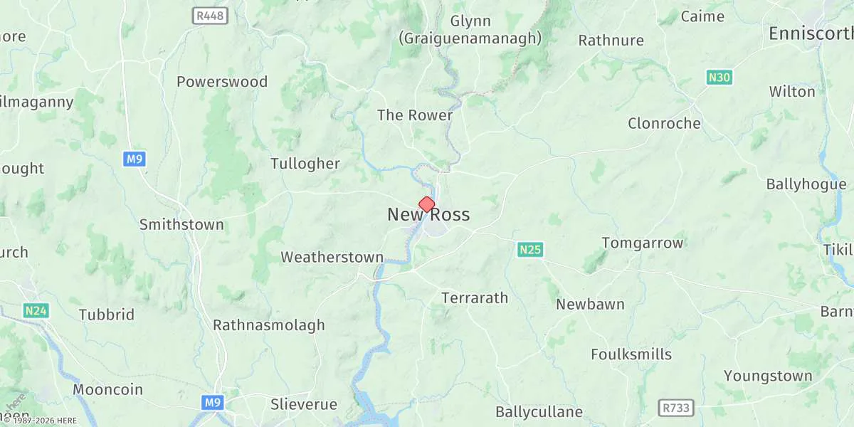 Map preview for New Ross