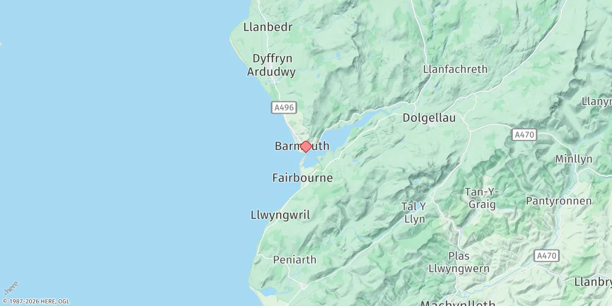 Map preview for Barmouth