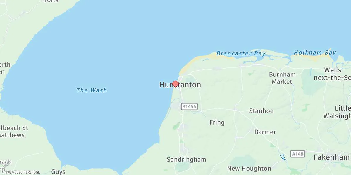 Map preview for Hunstanton