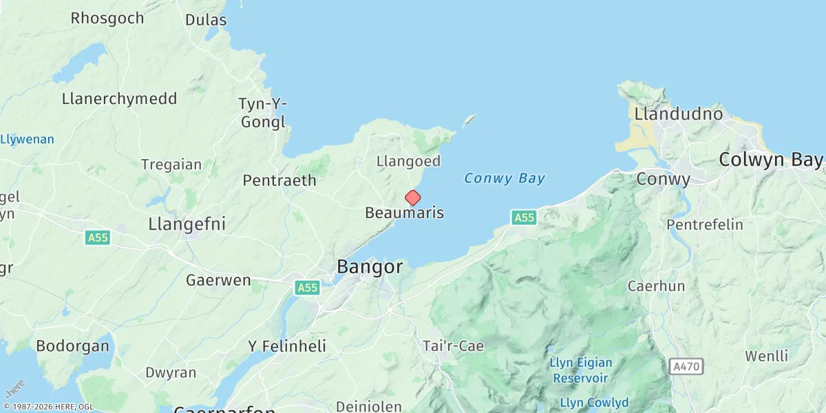 Map preview for Beaumaris