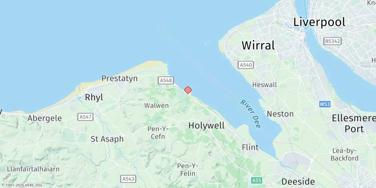 Map preview for Mostyn Docks
