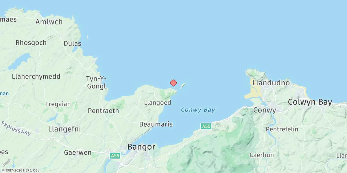 Map preview for Trwyn Dinmor