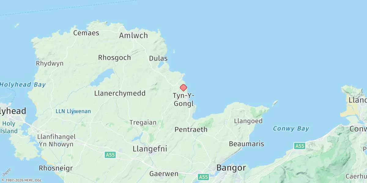 Map preview for Moelfre