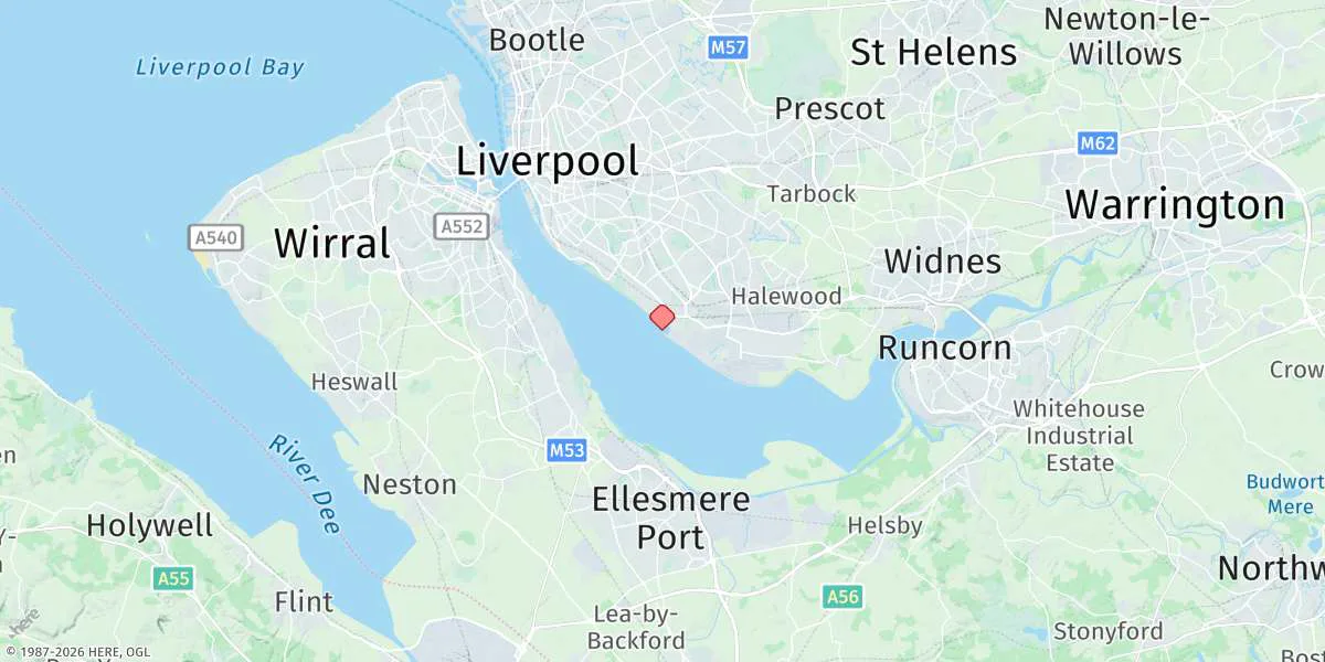 Map preview for Garston
