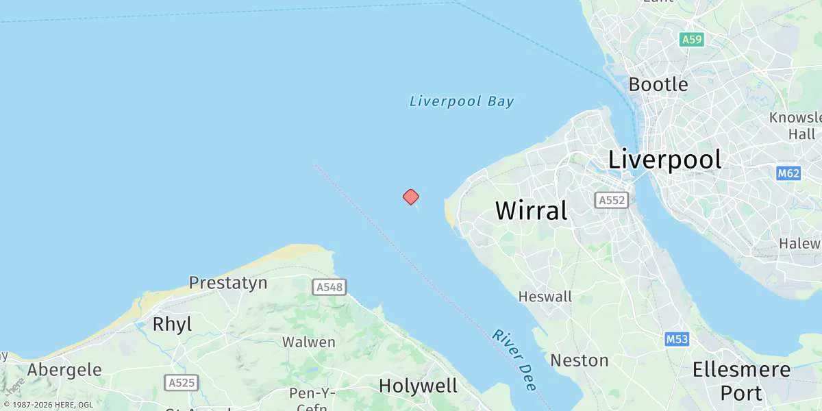 Map preview for Hilbre Island