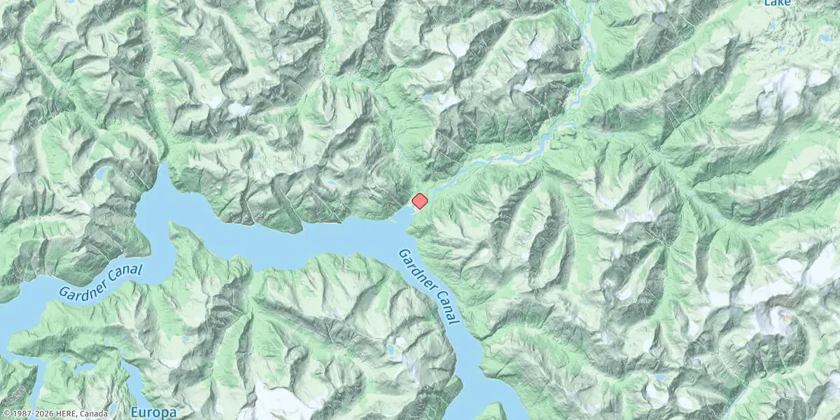 Map preview for Kemano Bay