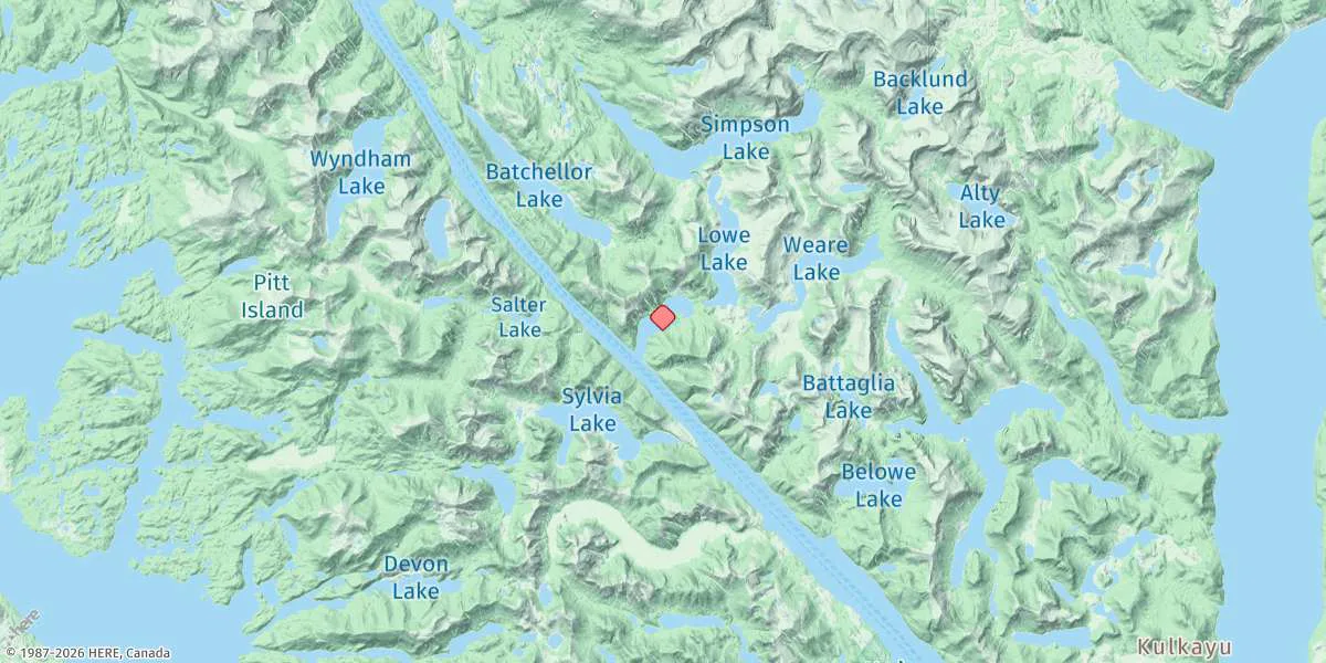 Map preview for Lowe Inlet