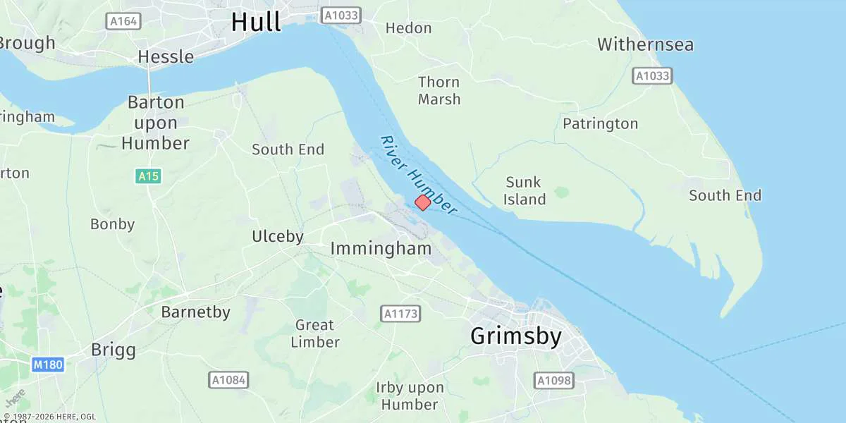 Map preview for Immingham