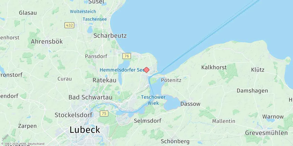 Map preview for Travemünde