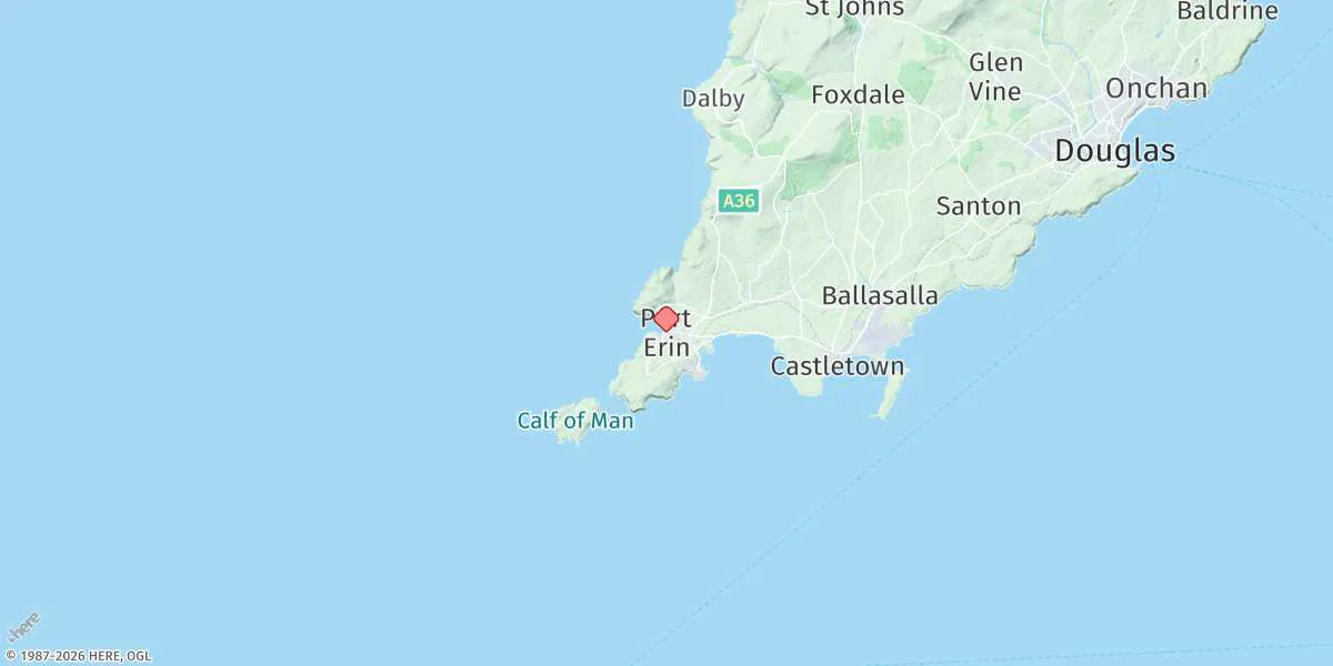 Map preview for Port Erin