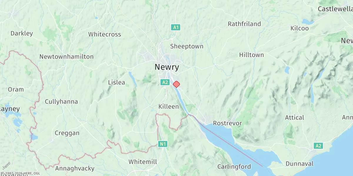 Map preview for Newry (Victoria Lock)