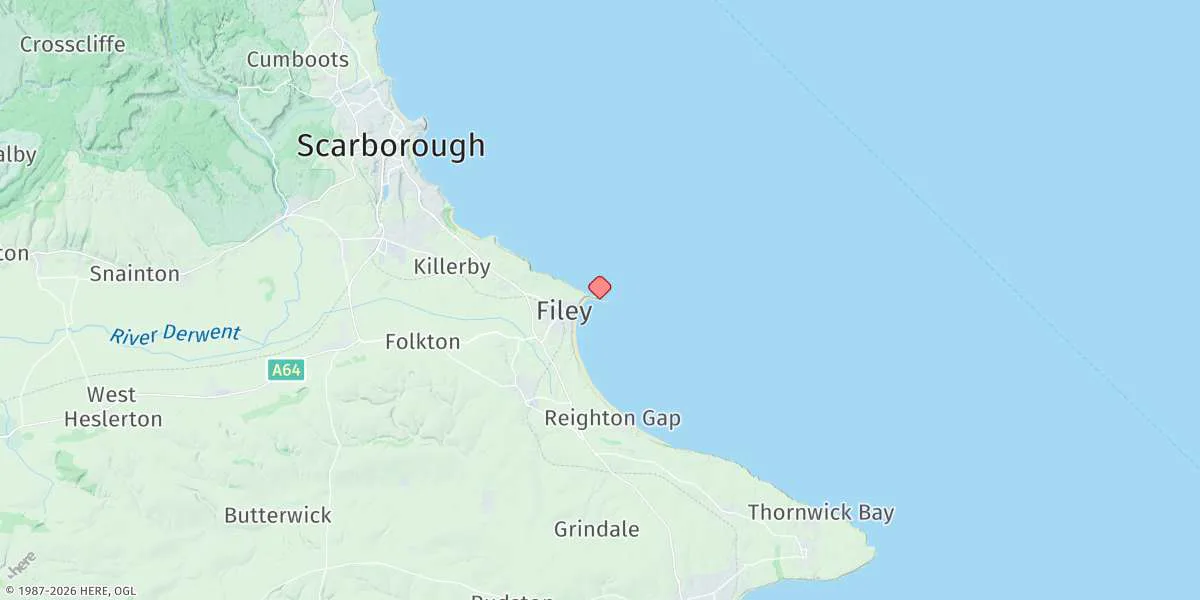 Map preview for Filey Bay